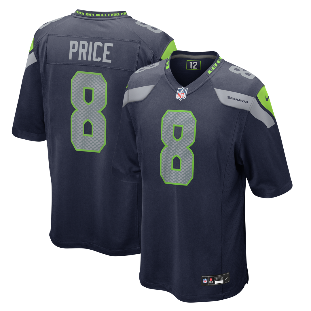 Jadarian Price Seattle Seahawks College Navy Team Game Jersey