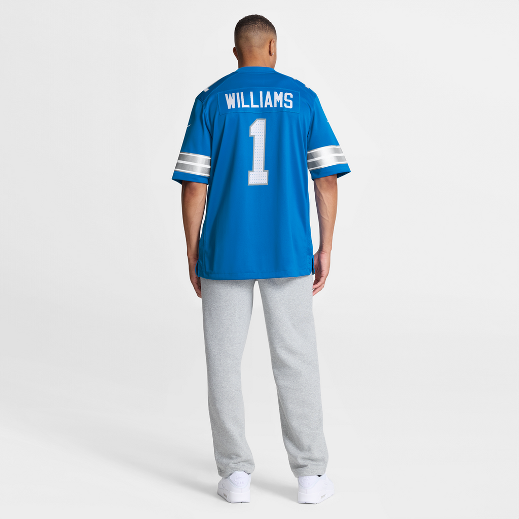 Jameson Williams Detroit Lions Blue Game Player Jersey
