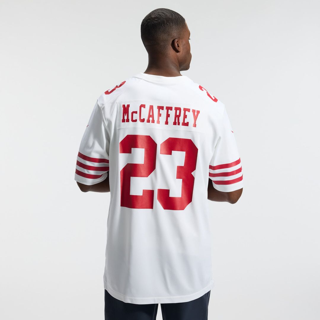 Christian McCaffrey San Francisco 49ers White Game Player Jersey