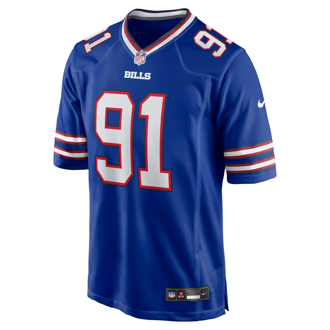 Ed Oliver Buffalo Bills Royal Team Game Player Jersey