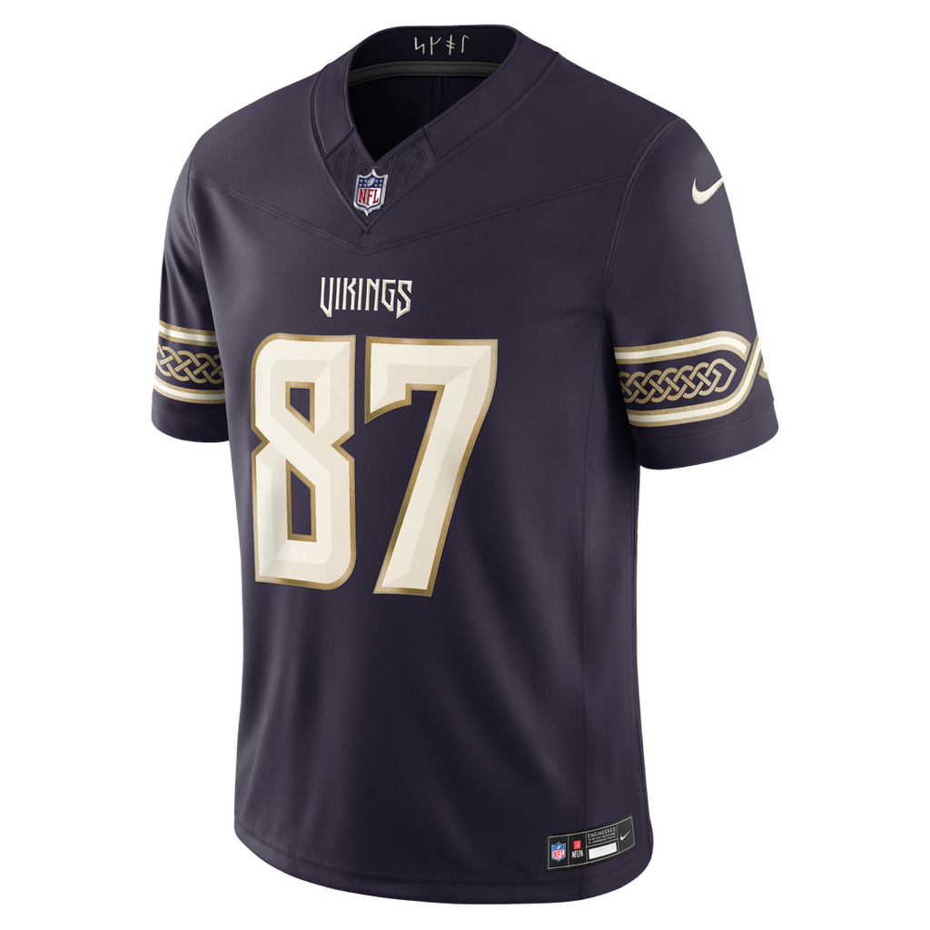 T.J. Hockenson Minnesota Vikings Purple 2026 Rivalries Collection Stitched Limited Jersey