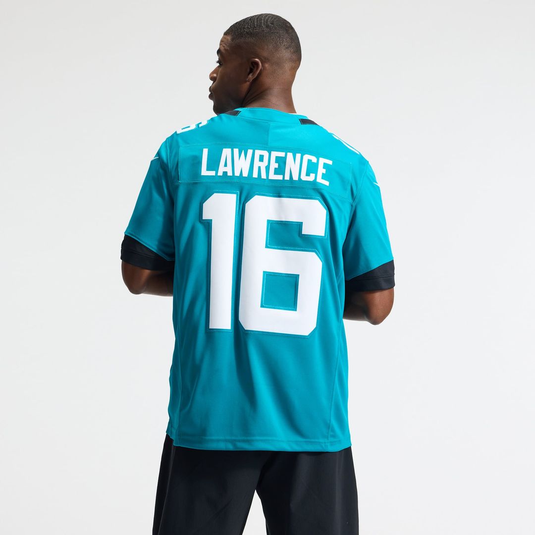Trevor Lawrence Jacksonville Jaguars Teal Team Vapor F.U.S.E. Stitched Limited Jersey