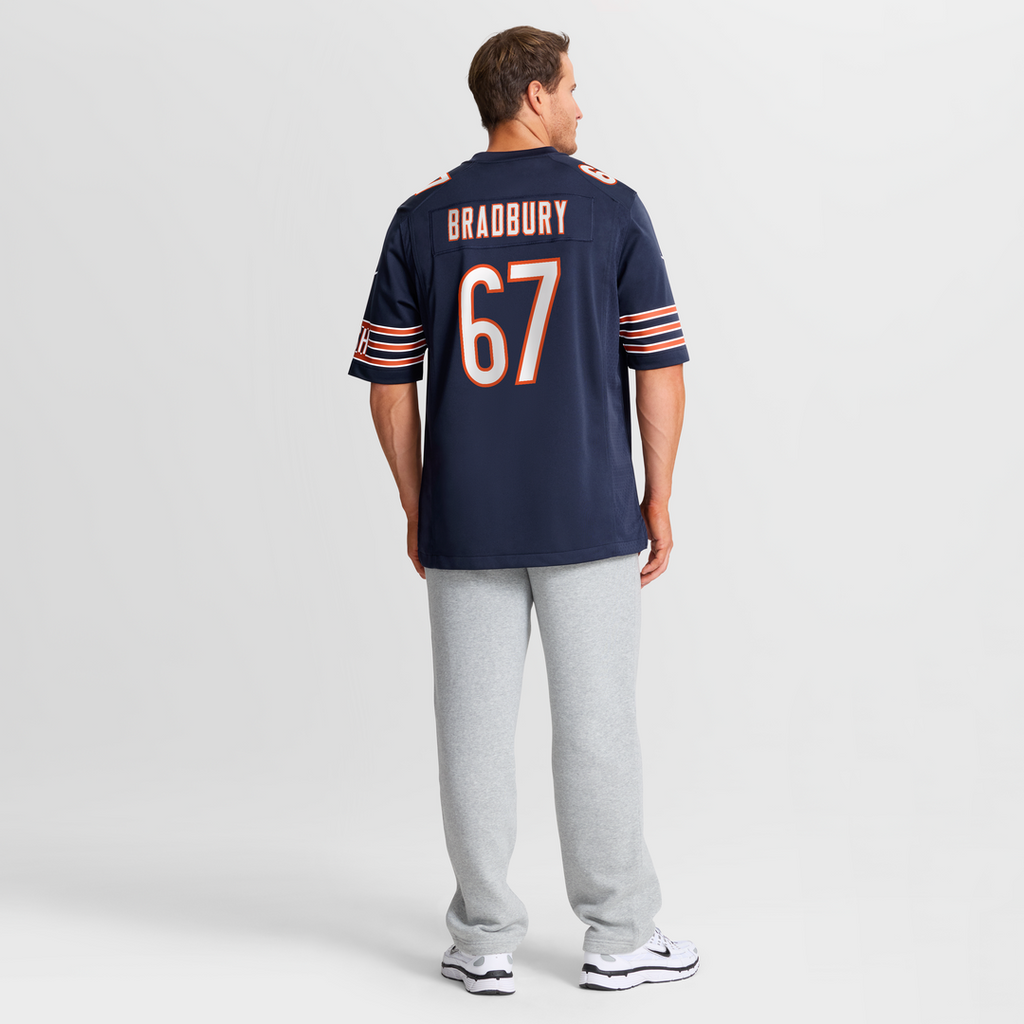 Garrett Bradbury Chicago Bears Navy Team Game Jersey