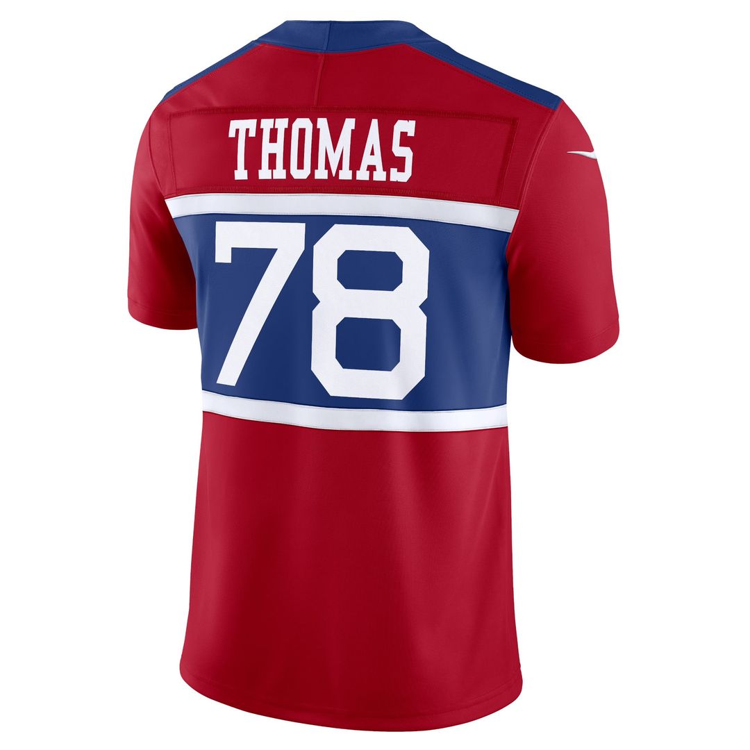 Andrew Thomas New York Giants Century Red Alternate Vapor F.U.S.E. Limited Jersey
