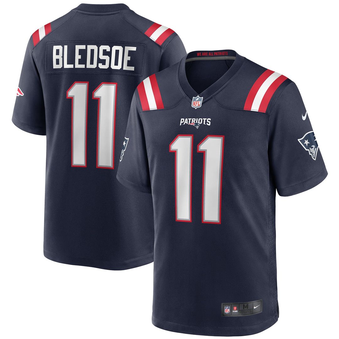 Drew Bledsoe New England Patriots Red Retired Player Alternate Game Jersey