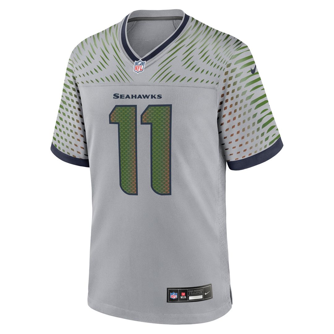 Jaxon Smith-Njigba Seattle Seahawks Gray Rivalries Collection Game Jersey