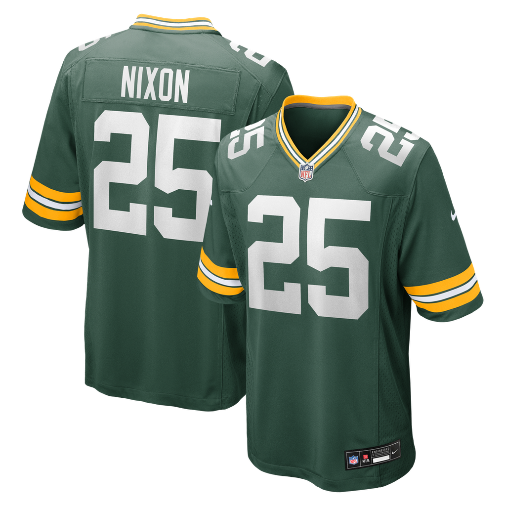 Keisean Nixon Green Bay Packers Green Game Player Jersey