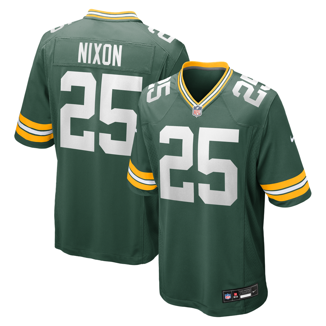 Keisean Nixon Green Bay Packers Green Game Player Jersey