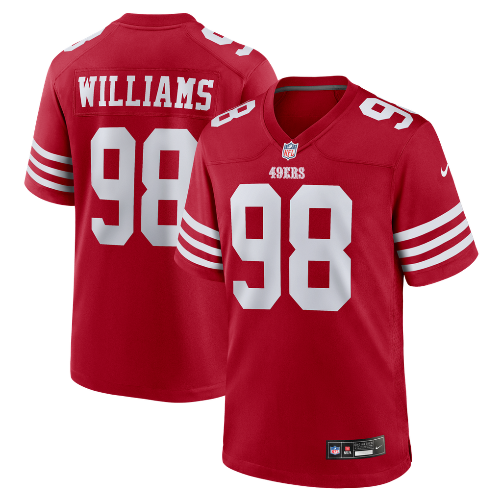 Mykel Williams San Francisco 49ers Scarlet Team Game Jersey