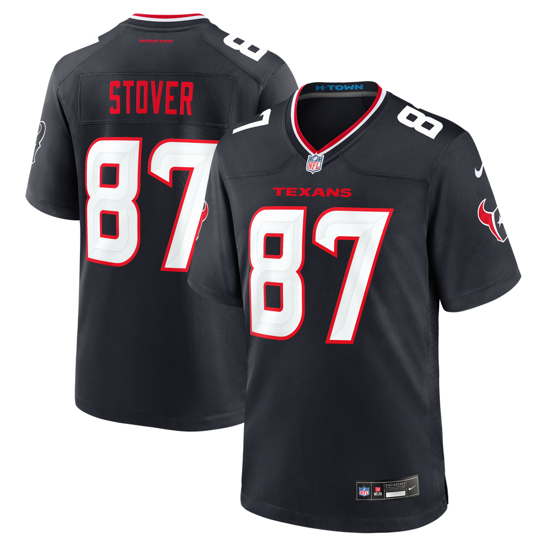 Cade Stover Houston Texans Navy Game Jersey
