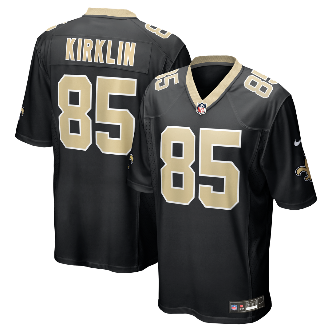 Jontre Kirklin New Orleans Saints Black Team Game Jersey