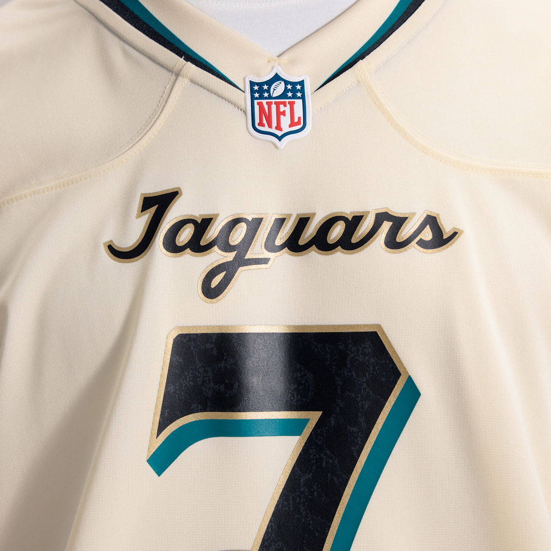 Brian Thomas Jr. Jacksonville Jaguars Natural 2026 Rivalries Collection Game Jersey