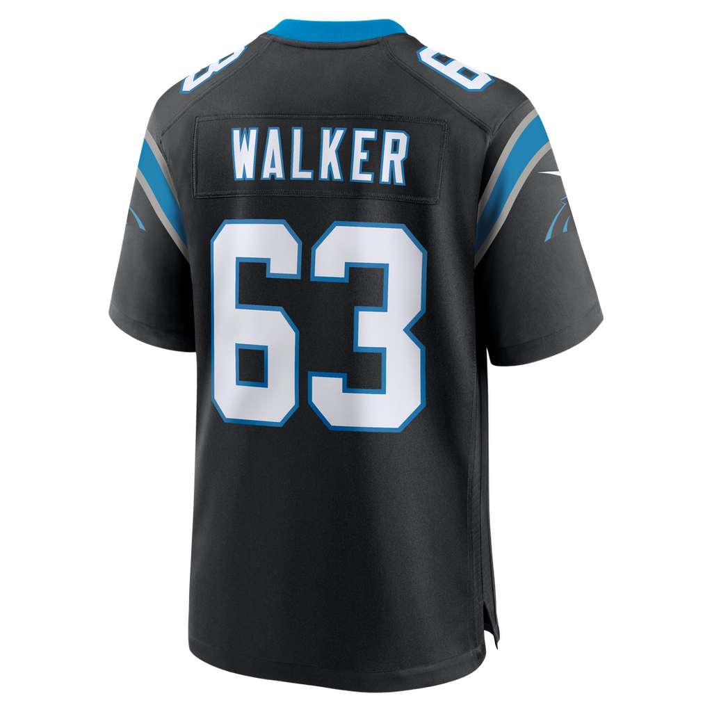 Rasheed Walker Carolina Panthers Black Team Game Jersey