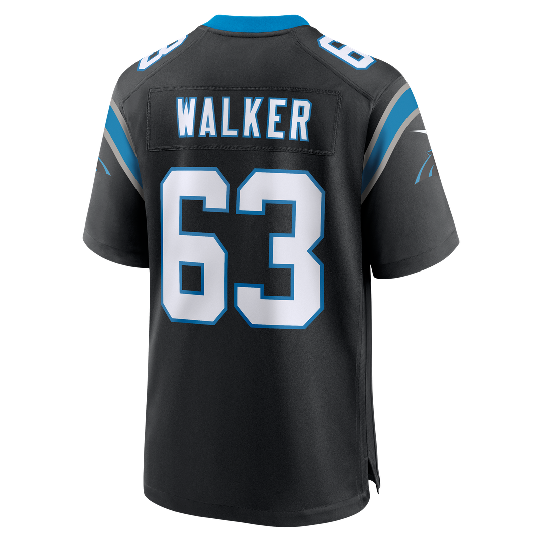 Rasheed Walker Carolina Panthers Black Team Game Jersey