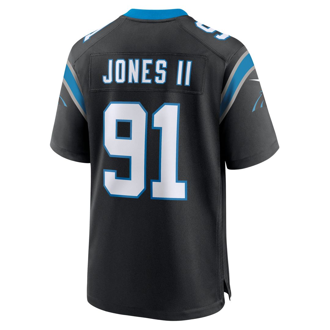 Patrick Jones II Carolina Panthers Black Team Game Jersey