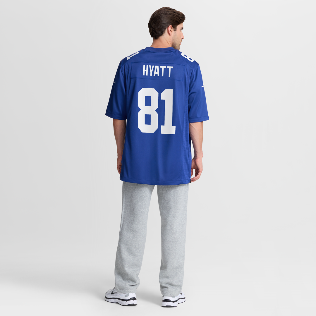 Jalin Hyatt New York Giants Royal Team Game Jersey