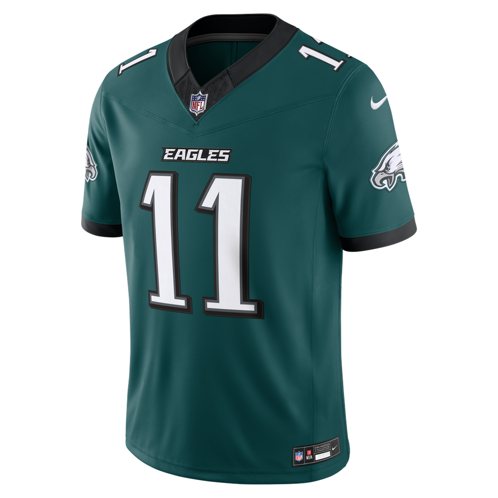 A.J. Brown Philadelphia Eagles Midnight Green Team Vapor F.U.S.E. Stitched Limited Jersey