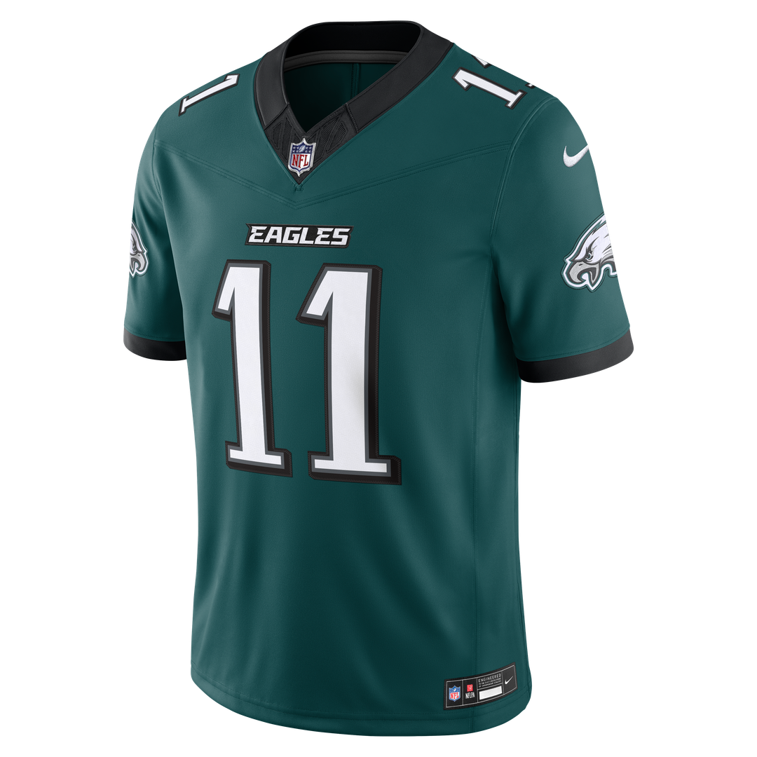 A.J. Brown Philadelphia Eagles Midnight Green Team Vapor F.U.S.E. Stitched Limited Jersey