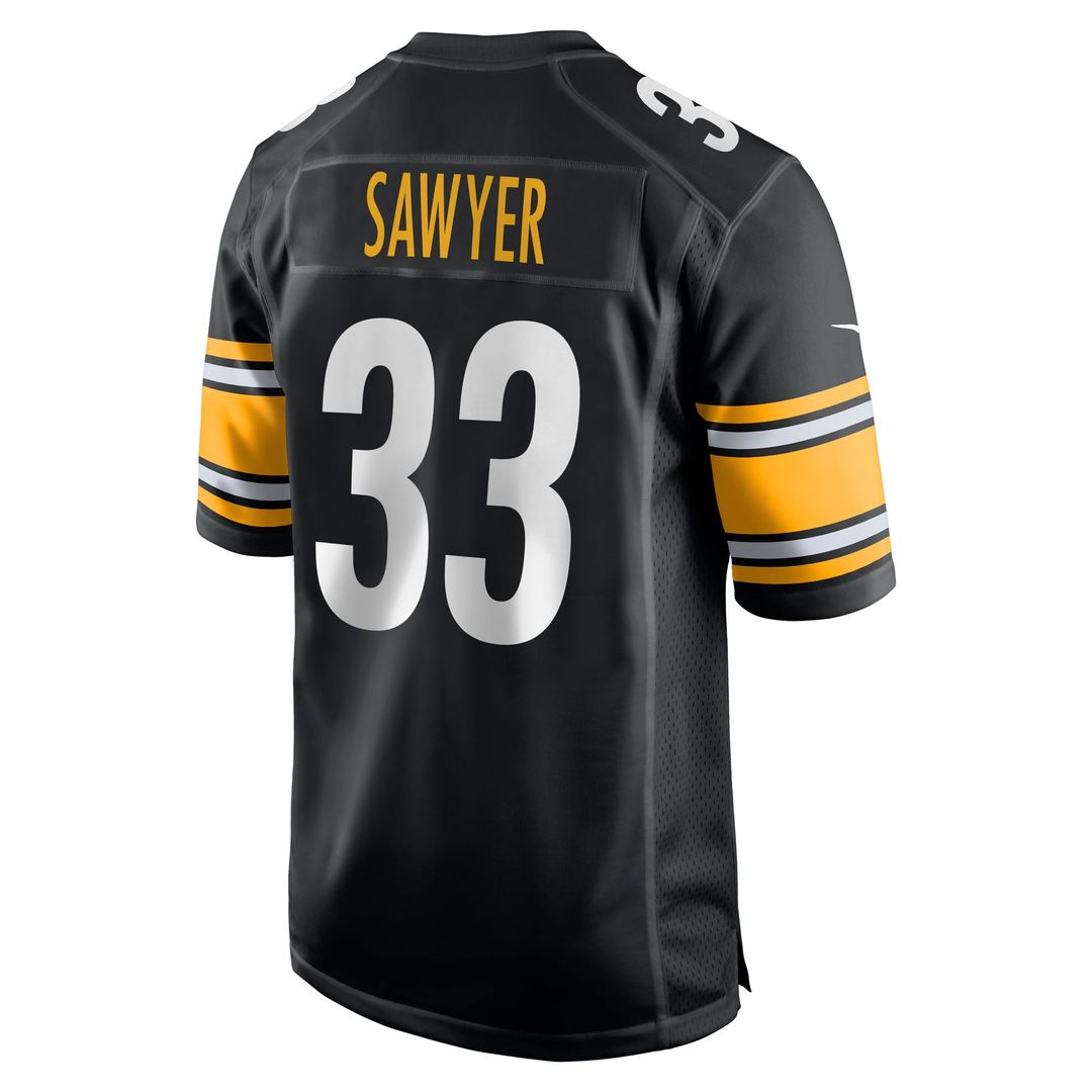 Jack Sawyer Pittsburgh Steelers Black Team Game Jersey