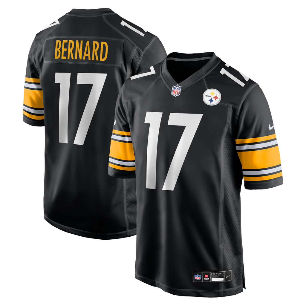 Germie Bernard Pittsburgh Steelers Black Game Jersey