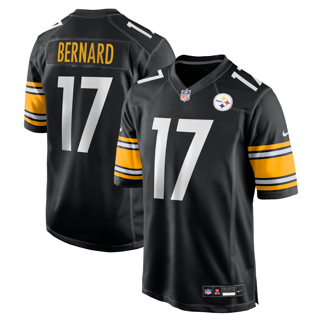 Germie Bernard Pittsburgh Steelers Black Game Jersey