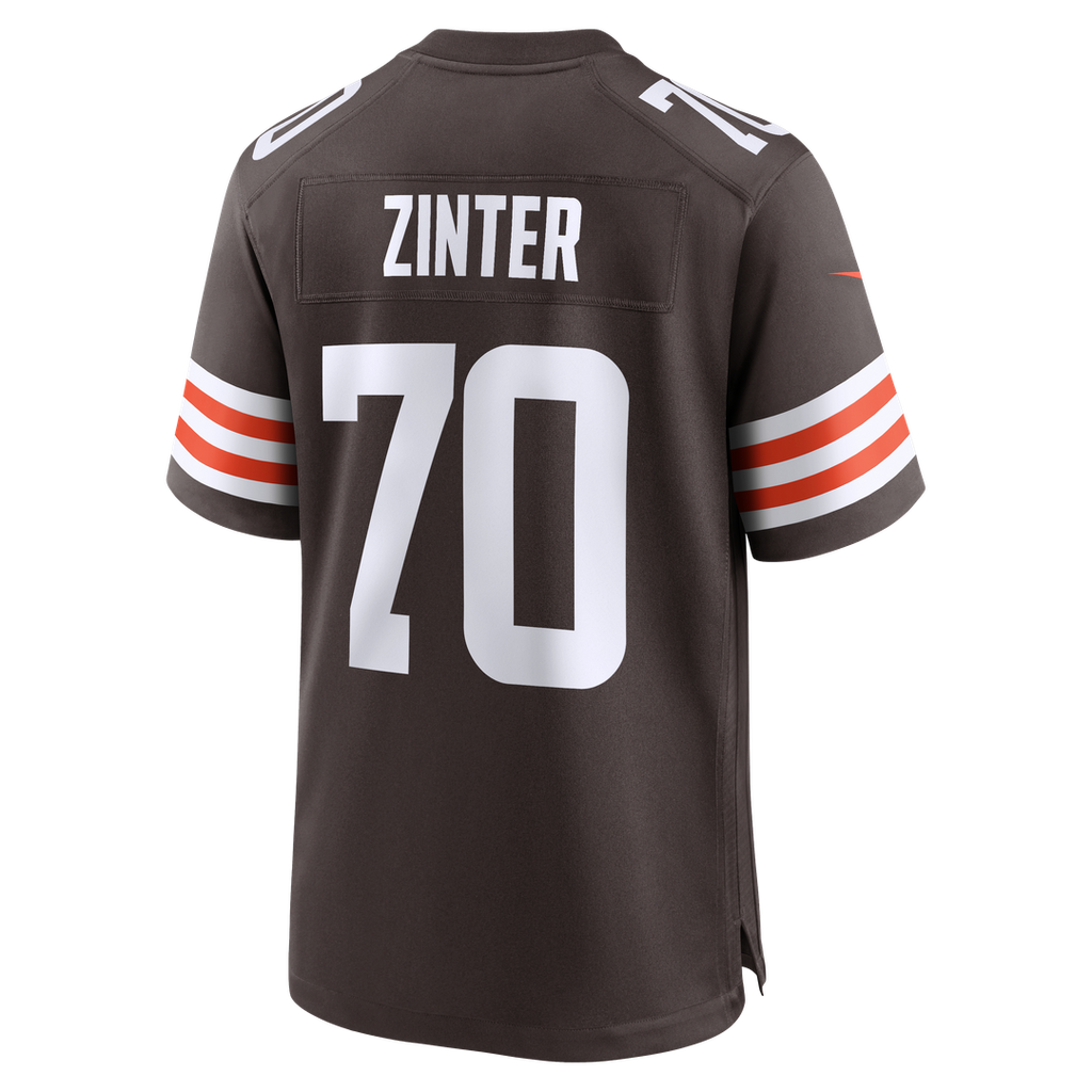 Zak Zinter Cleveland Browns Brown Team Game Jersey