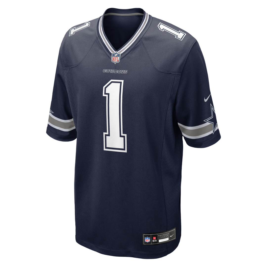 Dallas Cowboys Number 1 Groom Navy Game Jersey