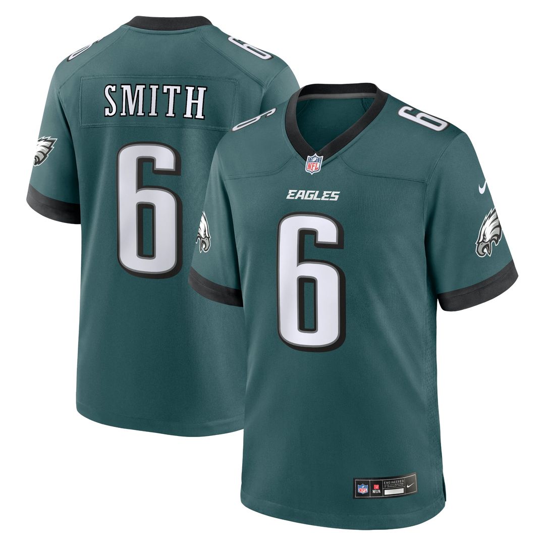 DeVonta Smith Philadelphia Eagles Midnight Green Team Game Jersey