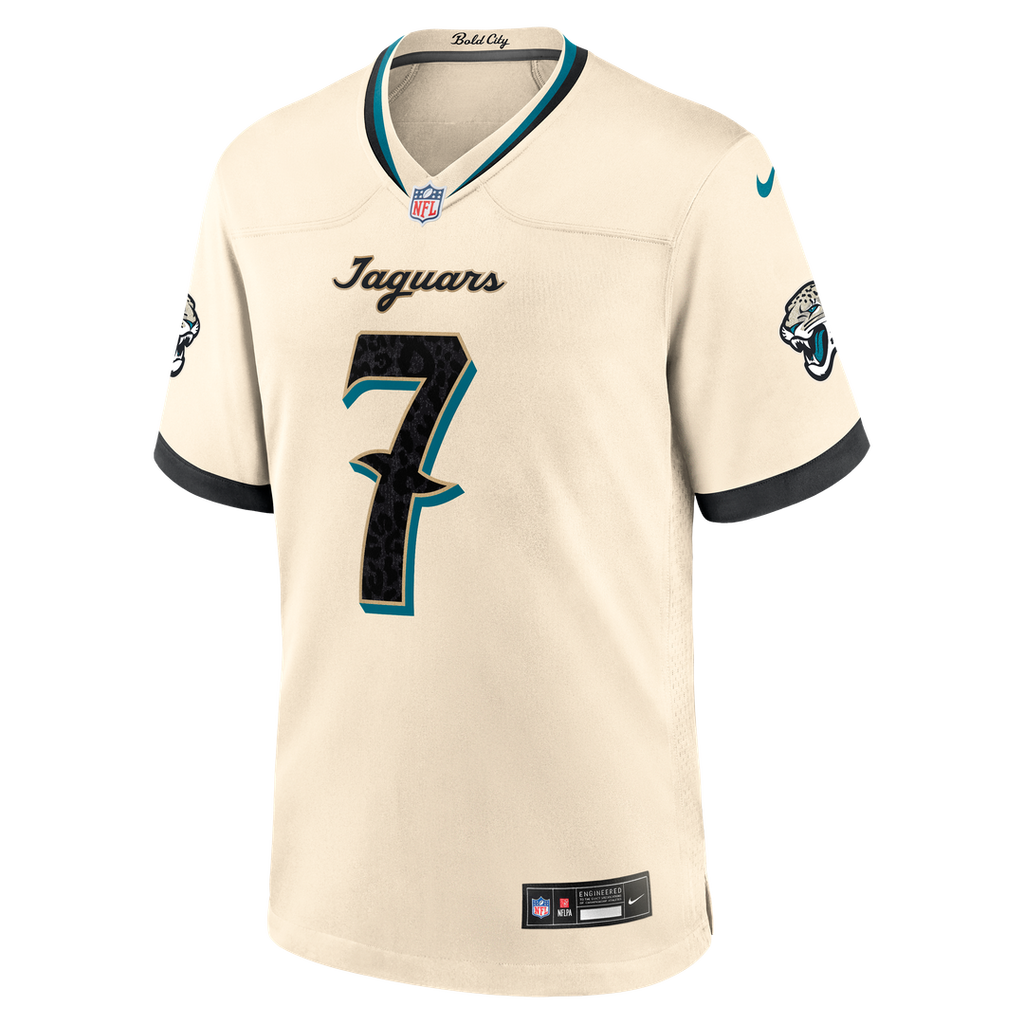 Brian Thomas Jr. Jacksonville Jaguars Natural 2026 Rivalries Collection Game Jersey