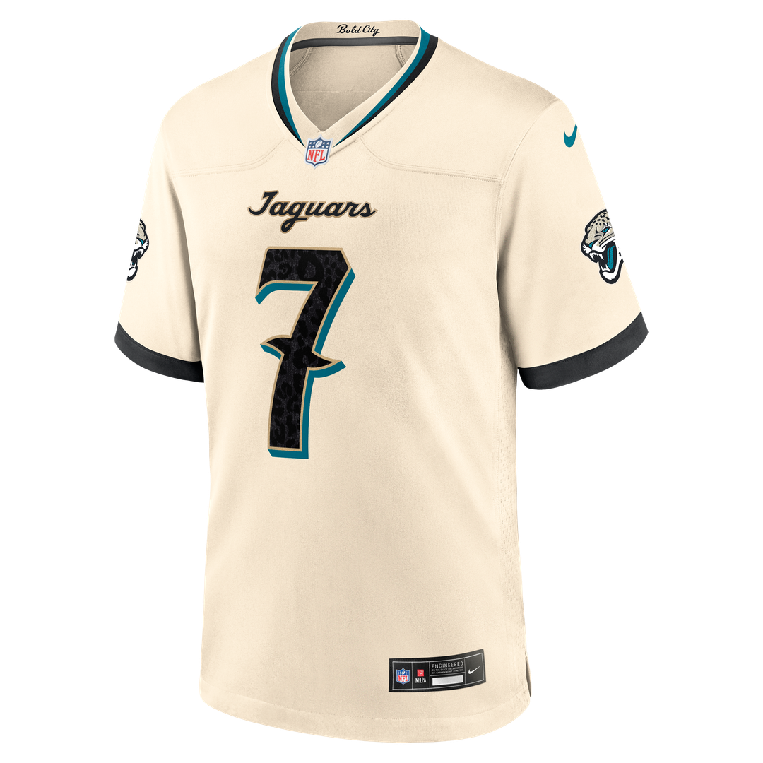 Brian Thomas Jr. Jacksonville Jaguars Natural 2026 Rivalries Collection Game Jersey