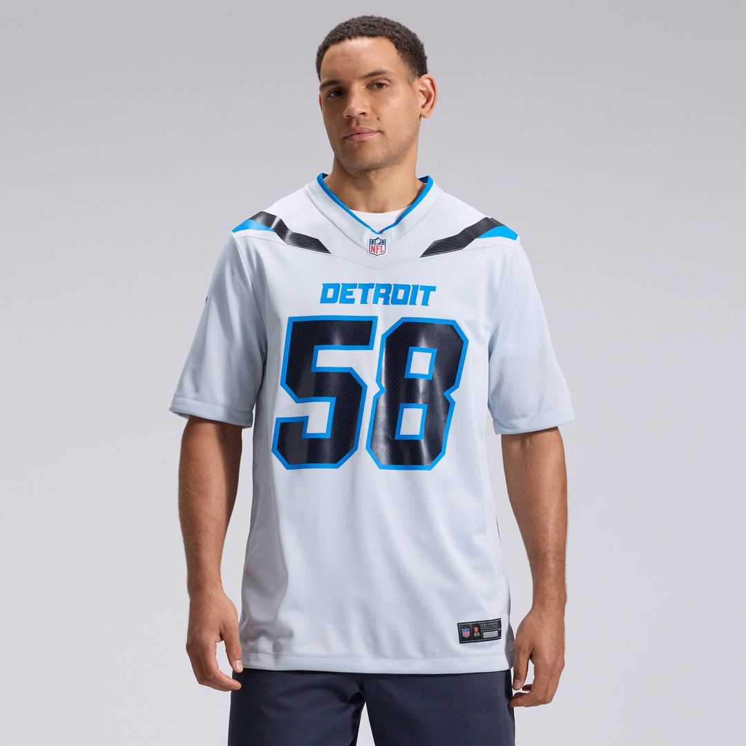 Penei Sewell Detroit Lions Silver 2026 Rivalries Collection Game Jersey