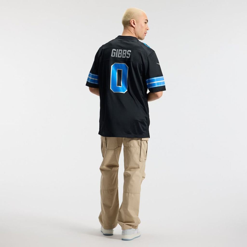 Jahmyr Gibbs Detroit Lions Black 2nd Alternate Game Player Jersey