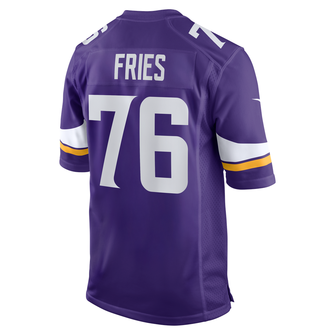 Will Fries Minnesota Vikings Purple Team Game Jersey