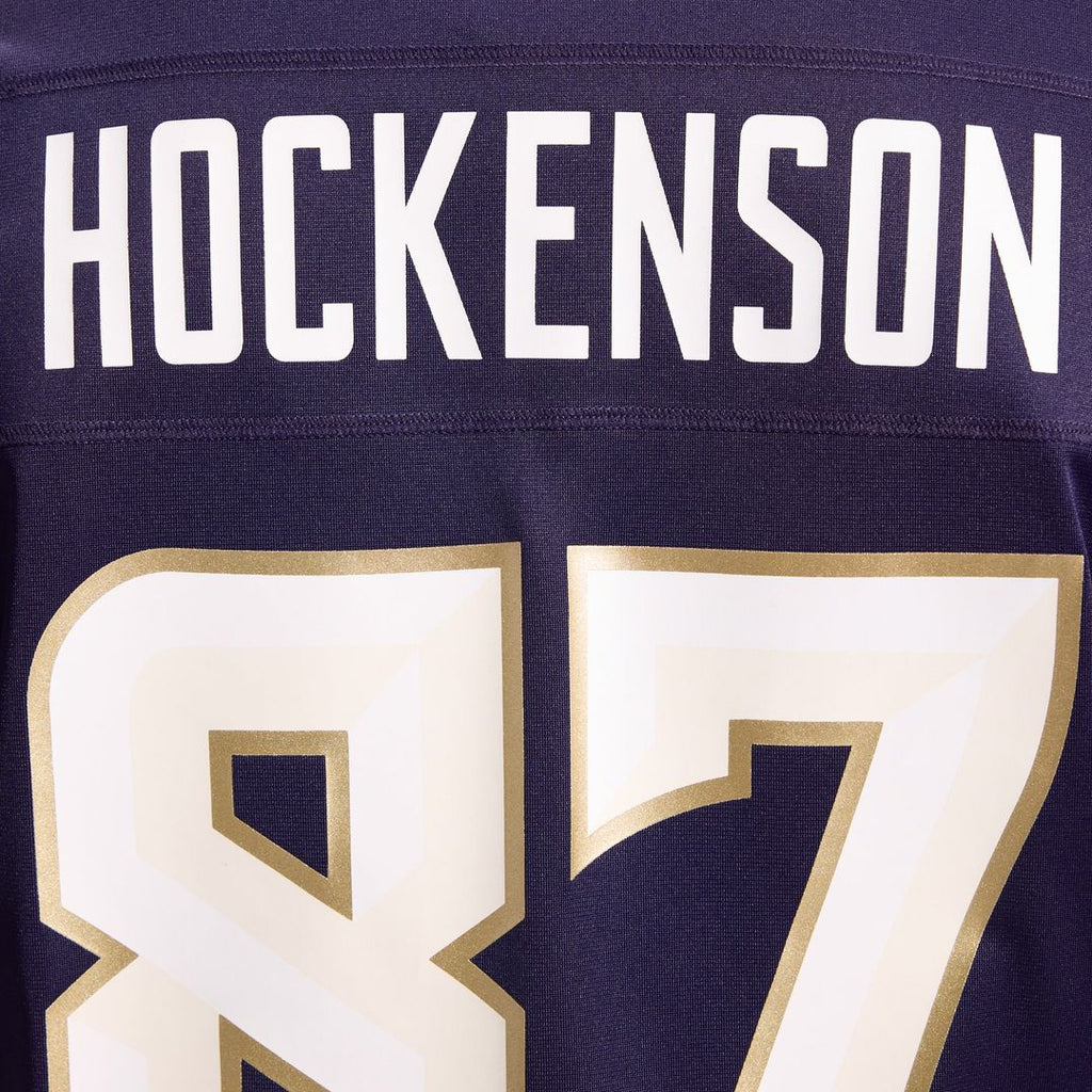 T.J. Hockenson Minnesota Vikings Purple 2026 Rivalries Collection Game Jersey