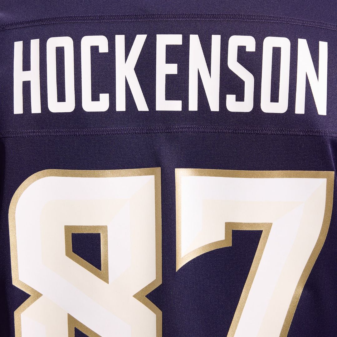 T.J. Hockenson Minnesota Vikings Purple 2026 Rivalries Collection Game Jersey