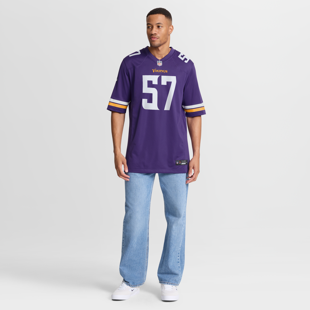 Chaz Chambliss Minnesota Vikings Purple Team Game Jersey