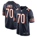 Braxton Jones Chicago Bears Navy Game Player Jersey