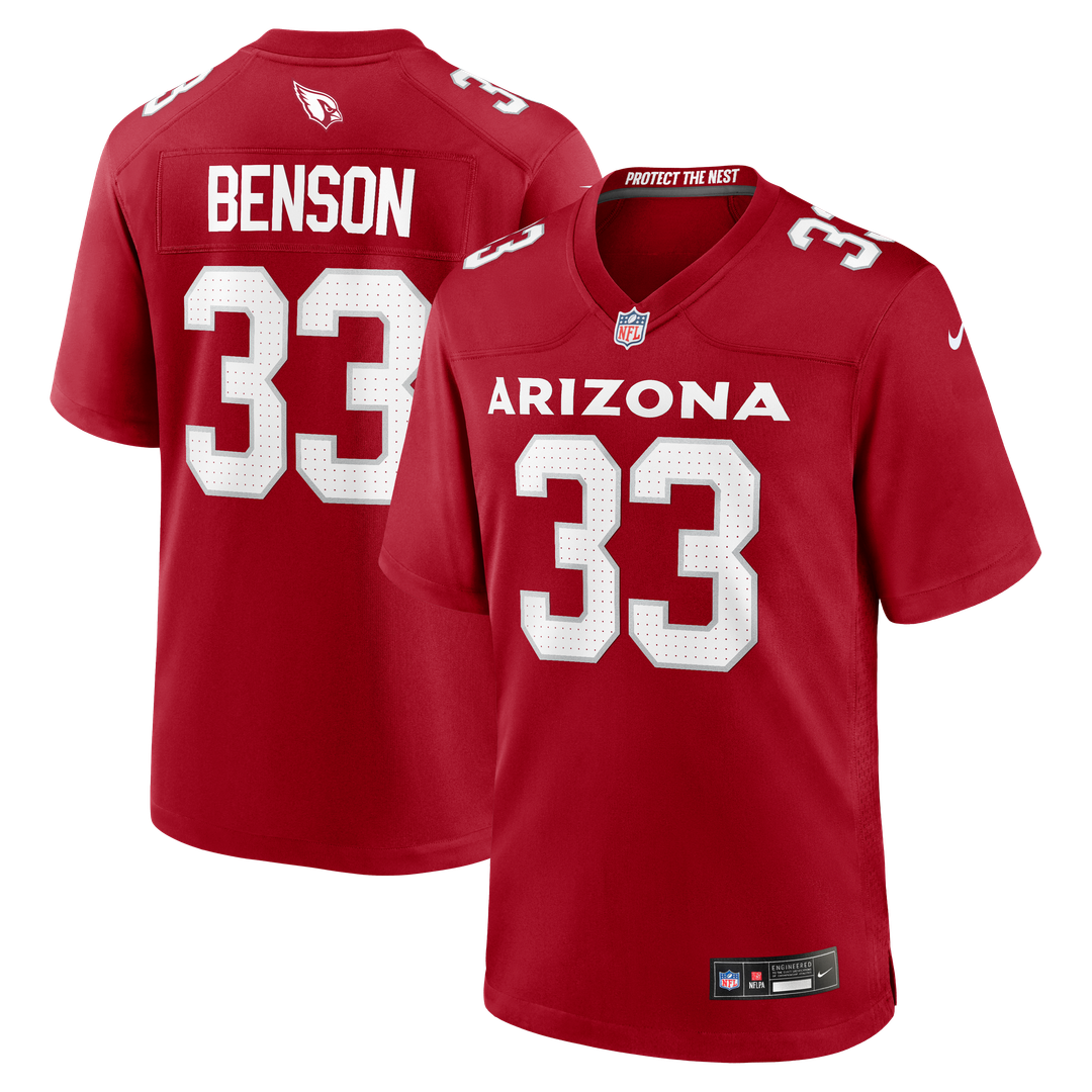Trey Benson Arizona Cardinals Cardinal Team Game Jersey
