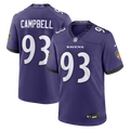 Calais Campbell Baltimore Ravens Purple Team Game Jersey