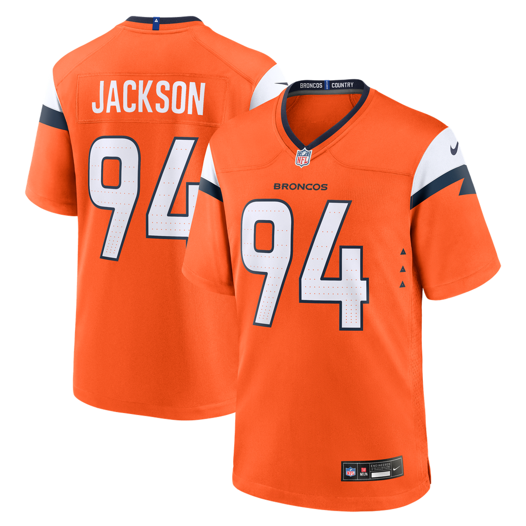 Jordan Jackson Denver Broncos Orange Team Game Jersey