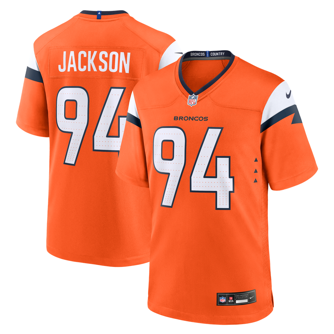 Jordan Jackson Denver Broncos Orange Team Game Jersey