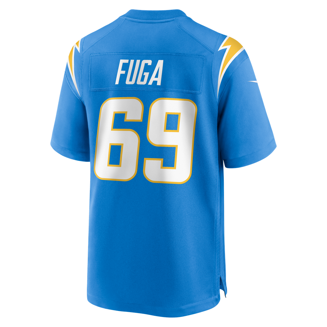 Josh Fuga Los Angeles Chargers Powder Blue Team Game Jersey