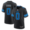Jahmyr Gibbs Detroit Lions Black 2nd Alternate Game Player Jersey