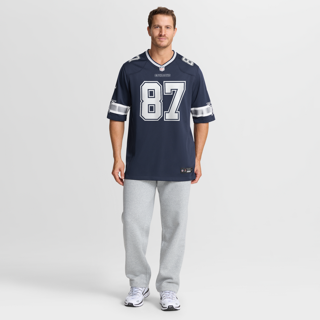 Jake Ferguson Dallas Cowboys Navy Team Game Jersey