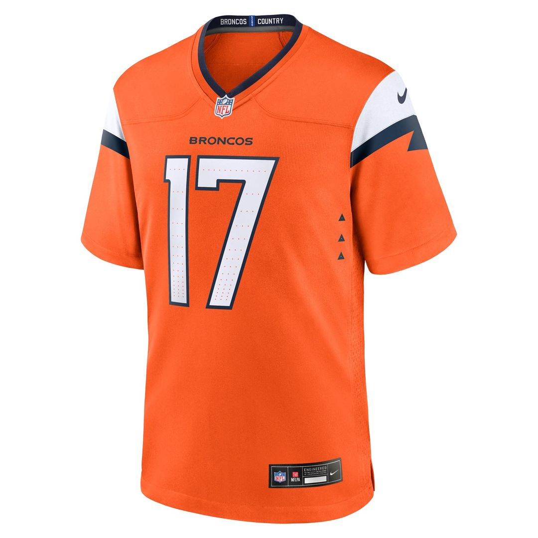 Lil'Jordan Humphrey Denver Broncos Orange Team Game Jersey