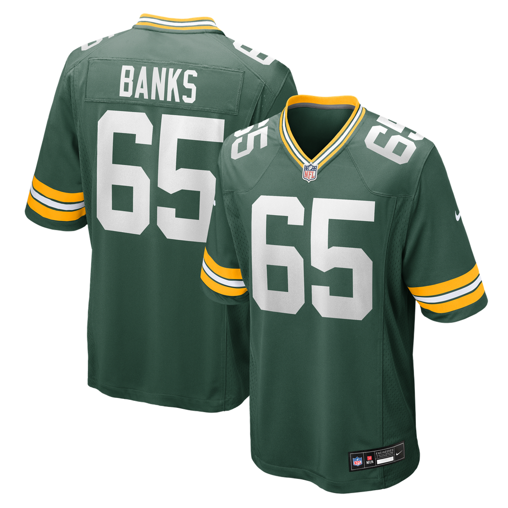 Aaron Banks Green Bay Packers Green Team Game Jersey