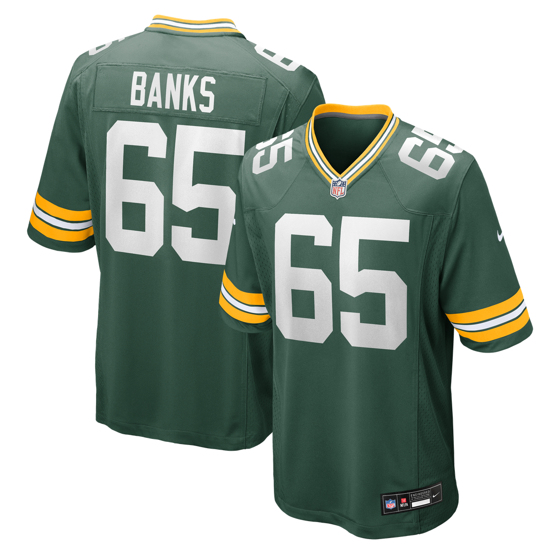 Aaron Banks Green Bay Packers Green Team Game Jersey