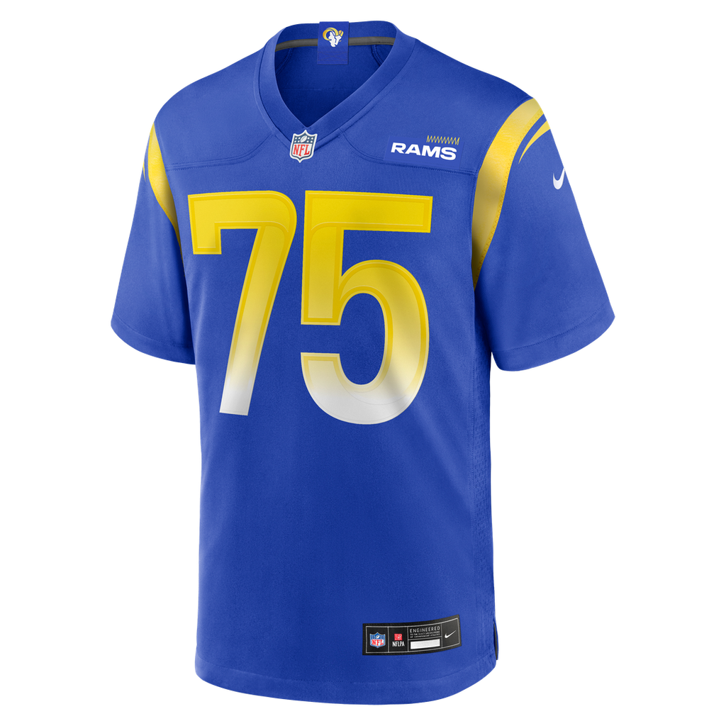 Deacon Jones Los Angeles Rams Royal Game Retired Player Jersey