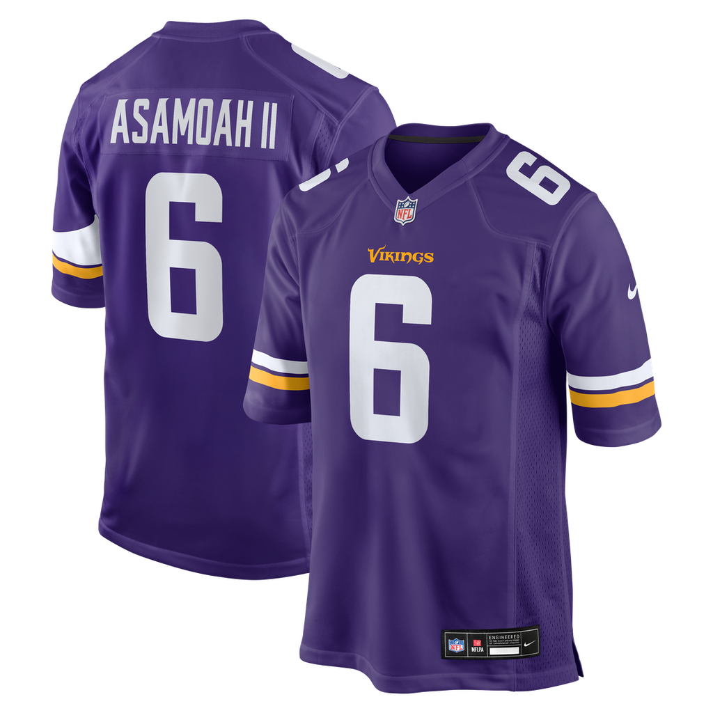 Brian Asamoah II Minnesota Vikings Purple Game Jersey