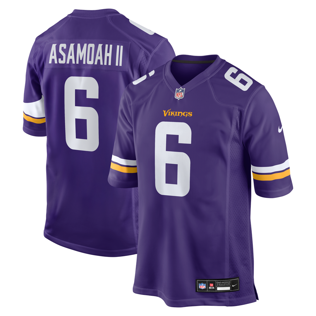 Brian Asamoah II Minnesota Vikings Purple Game Jersey